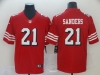 San Francisco 49ers #21 Deion Sanders Red Color Rush Limited Jersey