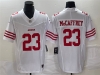 San Francisco 49ers #23 Christian McCaffrey White Vapor F.U.S.E. Limited Jersey