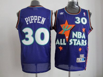 1995 NBA All-Star Game Eastern Conference #30 Scottie Pippen Purple Hardwood Classic Jersey