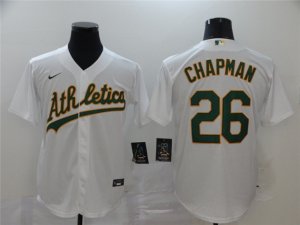 Oakland Athletics #26 Matt Chapman White 2020 Cool Base Jersey