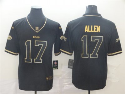 Buffalo Bills #17 Josh Allen 2020 Black Gold Vapor Limited Jersey