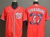 Washington Nationals #37 Stephen Strasburg 2020 Red Printing Cool Base Jersey