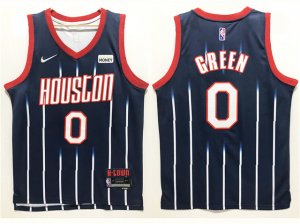Houston Rockets #0 Jalen Green 2021-22 Navy Blue City Edition Swingman Jersey