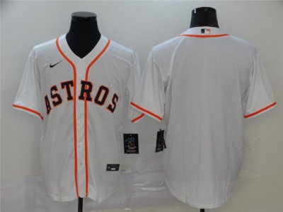Houston Astros Blank White 2020 Cool Base Team Jersey