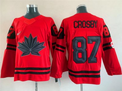2022 Winter Olympics Team Canada #87 Sidney Crosby Red Hockey Jersey