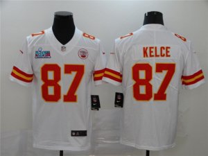 Kansas City Chiefs #87 Travis Kelce White Super Bowl LVII Limited Jersey