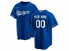 Los Angeles Dodgers #00 Royal Blue Cool Base Custom Jersey