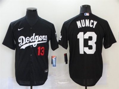 Los Angeles Dodgers #13 Max Muncy Black Turn Back The Clock Jersey
