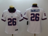 Women's New York Giants #26 Saquon Barkley White Color Rush Limited Jersey