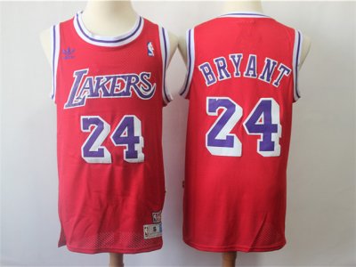 Los Angeles Lakers #24 Kobe Bryant Red Hardwood Classic Jersey