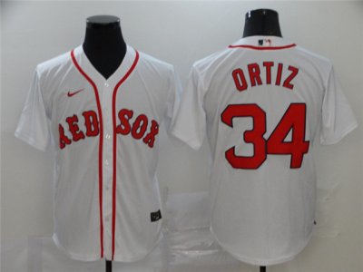 Boston Red Sox #34 David Ortiz White 2020 Cool Base Jersey