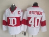 Detroit Red Wings #40 Henrik Zetterberg CCM Vintage White Jersey