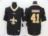 New Orleans Saints #41 Alvin Kamara Black Team Big Logo Vapor Limited Jersey