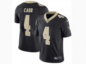 Youth New Orleans Saints #4 Derek Carr Black Vapor Limited Jersey