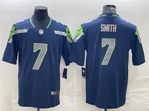 Seattle Seahawks #7 Geno Smith Blue Vapor Limited Jersey