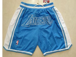 Los Angeles Lakers Just Don Lakers Light Blue Basketball Shorts