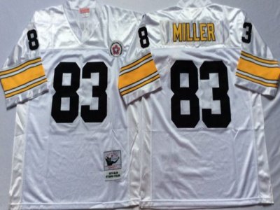 Pittsburgh Steelers #83 Heath Miller Throwback White Jersey