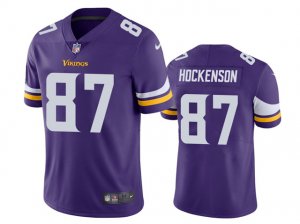 Minnesota Vikings #87 T.J. Hockenson Purple Vapor Limited Jersey