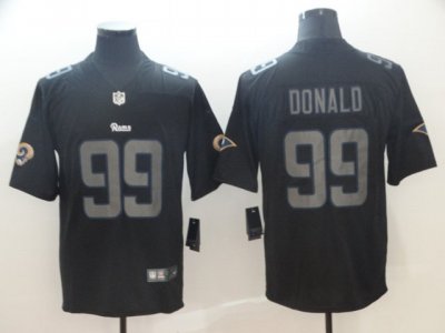 Los Angeles Rams #99 Aaron Donald Fashion Impact Black Vapor Limited Jersey