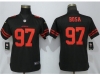 Women's San Francisco 49ers #97 Nick Bosa Black Vapor Limited Jersey