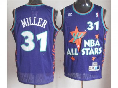 1995 NBA All-Star Game Eastern Conference #31 Reggie Miller Purple Hardwood Classic Jersey
