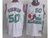 1996 NBA All-Star Game Western Conference #50 David Robinson White Hardwood Classic Jersey