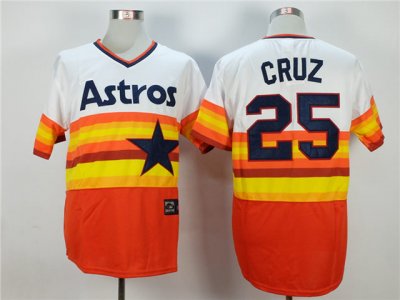 Houston Astros #25 Jose Cruz Orange Cooperstown Collection Cool Base Jersey