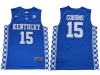 Kentucky Wildcats #15 DeMarcus Cousins Blue College Basketball Jersey