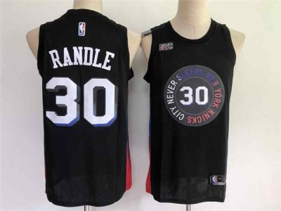 New York Knicks #30 Julius Randle 2020-21 Black City Edition Swingman Jersey