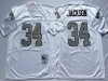 Los Angeles Raiders #34 Bo Jackson Throwback White/Silver Jersey