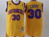 Golden State Warriors #30 Stephen Curry Gold Hardwood Classic Jersey