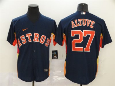 Houston Astros #27 Jose Altuve Navy 2020 Cool Base Jersey