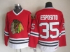 Chicago Blackhawks #35 Tony Esposito CCM Vintage Red Jersey