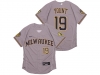 Milwaukee Brewers #19 Robin Yount Gary Flex Base Jersey