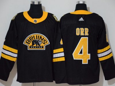 Boston Bruins #4 Bobby Orr Alternate Black Jersey