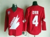 1991 Canada Cup Team Canada #4 Bobby Orr CCM Vintage Red Hockey Jersey