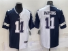 Dallas Cowboys #11 Micah Parsons Split Blue/White Limited Jersey