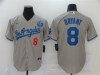 Los Angeles Dodgers #8 Kobe Bryant Gray KB Cool Base Jersey