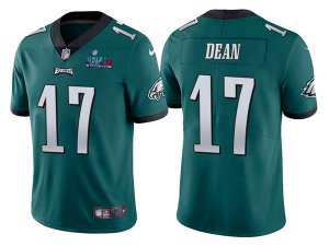Philadelphia Eagles #17 Nakobe Dean Green Super Bowl LVII Limited Jersey