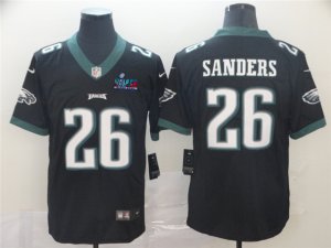 Philadelphia Eagles #26 Miles Sanders Black Super Bowl LVII Limited Jersey