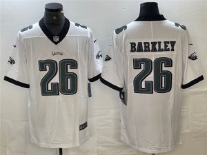 Philadelphia Eagles #26 Saquon Barkley White Vapor Limited Jersey