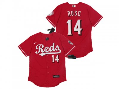 Cincinnati Reds #14 Pete Rose Red Flex Base Jersey