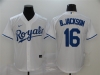 Kansas City Royals #16 Bo Jackson White 2020 Cool Base Jersey