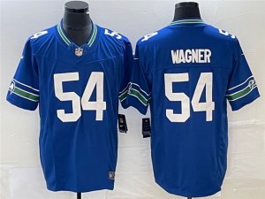 Seattle Seahawks #54 Bobby Wagner Royal Throwback Vapor F.U.S.E. Limited Jersey