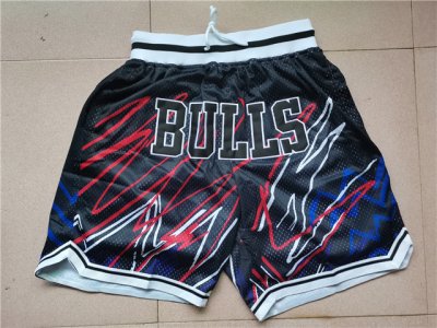 Chicago Bulls Just Don "Bulls" Black Sublimated Basketball Shorts