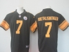 Youth Pittsburgh Steelers #7 Ben Roethlisberger Black Color Rush Limited Jersey