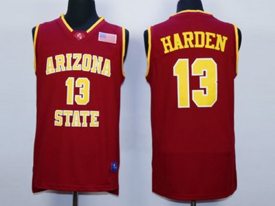 NCAA Arizona State Sun Devils #13 James Harden Red College Basketball Jersey