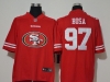 San Francisco 49ers #97 Nick Bosa Red Team Big Logo Vapor Limited Jersey