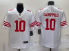 San Francisco 49ers #10 Jimmy Garoppolo 2022 White Vapor Limited Jersey