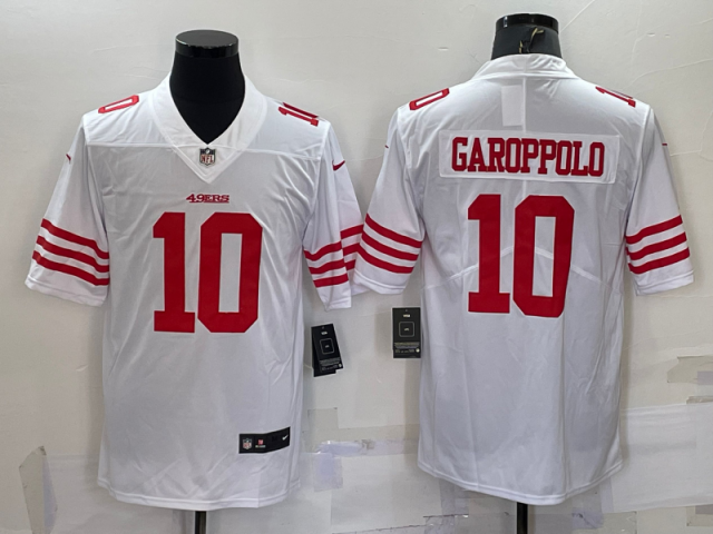San Francisco 49ers #10 Jimmy Garoppolo 2022 White Vapor Limited Jersey - Click Image to Close